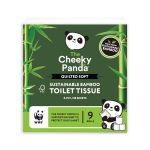 Cheeky Panda Sustainable Bamboo Quilted Toilet Tissue 4-Ply 155 Sheets Per Roll x9 (Pack of 5) QUILT image 1