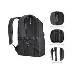 Wenger MX ECO Professional 16 Inch Laptop Backpack with Tablet Pocket Black 612261 image 2