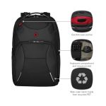 Wenger Cosmic 17 Inch Laptop Backpack with Tablet Pocket Black 653187 image 3