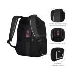 Wenger Altair 15.6 Inch Laptop Backpack with Tablet Pocket Black 653186 image 6