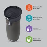 Contigo West Loop Autoseal Travel Mug 16oz/470ml Gun Metal 2095797 image 2