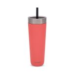 Contigo Luxe Stainless Steel Insulated Travel Tumbler/Straw 24oz Coral 2212920 image 1