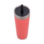Contigo Luxe Stainless Steel Insulated Travel Tumbler/Straw 24oz Coral 2212920 image 2