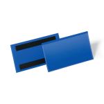 Durable Magnetic Document Pocket 150x67mm Dark Blue (Pack of 50) 174207 image 1