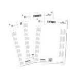 Durable Badgemaker Insert Sheets 61x210mm 150gsm White (Pack of 20) 146002 image 2