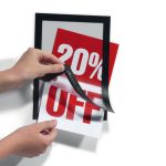 Durable Infoframe Duraframe Self-Adhesive A5 Black (Pack of 2) 487101 image 2