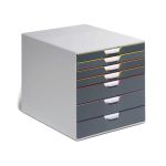 Durable Varicolor 7 Drawer Desktop Organiser Colour Coded A4+ 760727 image 4