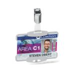 Durable Eco ID Card Holder For 1 Card Grey (Pack of 10) 898810 image 2