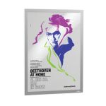 Durable Duraframe Poster Magnetic Signage Frame A2 Silver 505323 image 2