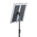 Durable Floor Infostand With Aluminium Snap Frame A4 Silver 479823 image 5