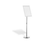Durable Floor Infostand With Aluminium Snap Frame A3 Silver 479923 image 1