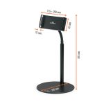 Durable TWIST 360 Gooseneck Tablet and Phone Holder iPad Desk Stand Black 894101 image 2