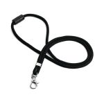 Durable Recycled Fabric Lanyard Black (Pack of 10) 824101 image 1