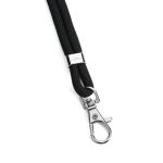 Durable Recycled Fabric Lanyard Black (Pack of 10) 824101 image 2