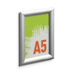 Durable Aluminium Snap Frame Notice Holder A5 Silver 479523 image 3