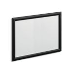 Durable Aluminium Snap Frame Notice Holder A3 Black 479701 image 2