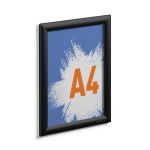 Durable Aluminium Snap Frame Notice Holder A4 Black 479601 image 2
