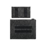 Durable Recycled Felt Protective Laptop Sleeve 13 Inch with Accessory Bag 507058 image 3
