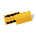 Durable Magnetic Document Pocket 150x67mm Yellow (Pack of 50) 174204 image 1