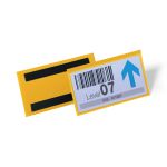 Durable Magnetic Document Pocket 150x67mm Yellow (Pack of 50) 174204 image 2