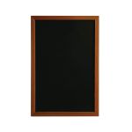Deflecto Wall Mounted Chalkboard 300x400mm Teak WCB-30-40-TE image 2