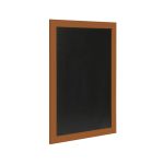 Deflecto Wall Mounted Chalkboard 300x400mm Teak WCB-30-40-TE image 3