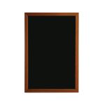 Deflecto Wall Mounted Chalkboard 600x800mm Teak WCB-60-80-TE image 2