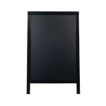 Deflecto Double Sided Pavement A Frame Chalkboard 850x545x560mm Black PACB-85-BLK image 1