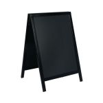 Deflecto Double Sided Pavement A Frame Chalkboard 850x545x560mm Black PACB-85-BLK image 2