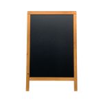 Deflecto Double Sided Pavement A Frame Chalkboard 850x545x440mm Teak PACB-85-TE image 1