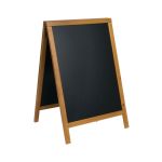 Deflecto Double Sided Pavement A Frame Chalkboard 850x545x440mm Teak PACB-85-TE image 2