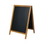 Deflecto Double Sided Pavement A Frame Chalkboard 850x545x440mm Teak PACB-85-TE image 3