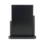 Deflecto Double Sided Medium Countertop Chalkboard Information Display Black TCB-MED-BLK image 1