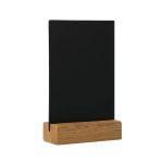 Deflecto Double Sided A4 Countertop Chalkboard Information Display Dark Oak (Pack of 4) TCB-A4-OAKX4 image 2