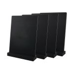 Deflecto Double Sided A4 Countertop Chalkboard Information Display Black (Pack of 4) TCB-A4-BLKX4 image 1