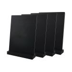 Deflecto Double Sided A5 Countertop Chalkboard Information Display Black (Pack of 4) TCB-A5-BLKX4 image 1