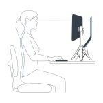 Standivarius X-Stand Portable Ergonomic Monitor/Tablet Stand ST-XSTDT-B image 4