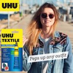 UHU 064662 Fabric Glue 19ml Blister Card 3-64662 image 3