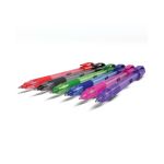 Swash Triangular Ballpoint Pens Rubber-Grip Black (Pack of 40) + 3 Free Purple BBT40BK image 4