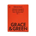 Grace and Green Organic Cotton Bamboo Medium Period Pads (Pack of 10) GGBAMDAY04 image 1