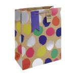 Eurowrap Sketchy Spots Kraft Large Bag (Pack of 6) 32307-2C image 1