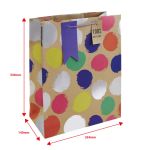 Eurowrap Sketchy Spots Kraft Large Bag (Pack of 6) 32307-2C image 3