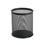 5 Star Pen Pot Wire Mesh Diameter 80mm Height 95mm Black image 1