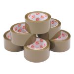 5 Star Office Packaging Tape Polypropylene 48mmx66m Buff (Pack of 6) image 2