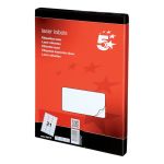 5 Star Office Multipurpose Labels Laser Copier Inkjet 63.5x38.1mm White (Pack of 2100) image 1