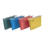 5 Star Office Suspension File Tabs Inserts Manilla 15mm V-base 180gsm Foolscap Green (Pack of 50) image 2
