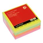5 Star Sticky Notes Removable Cube Neon Rainbow 76x76mm 397980 image 2