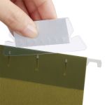 5 Star Office Plastic Tabs for Suspension File Clear (Pack of 50) image 6