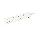 5 Star 4-Way Extension Lead 13 Amp 2m White FS668147 image 1