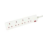 5 Star 4-Way Extension Lead 13 Amp 5m White FS668149 image 1